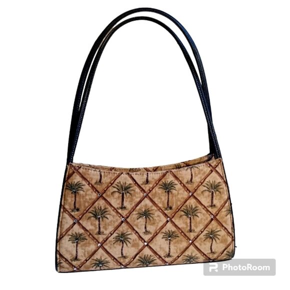 Palm Tree Hardbody Top Handle Shoulder Bag - Picture 2 of 8